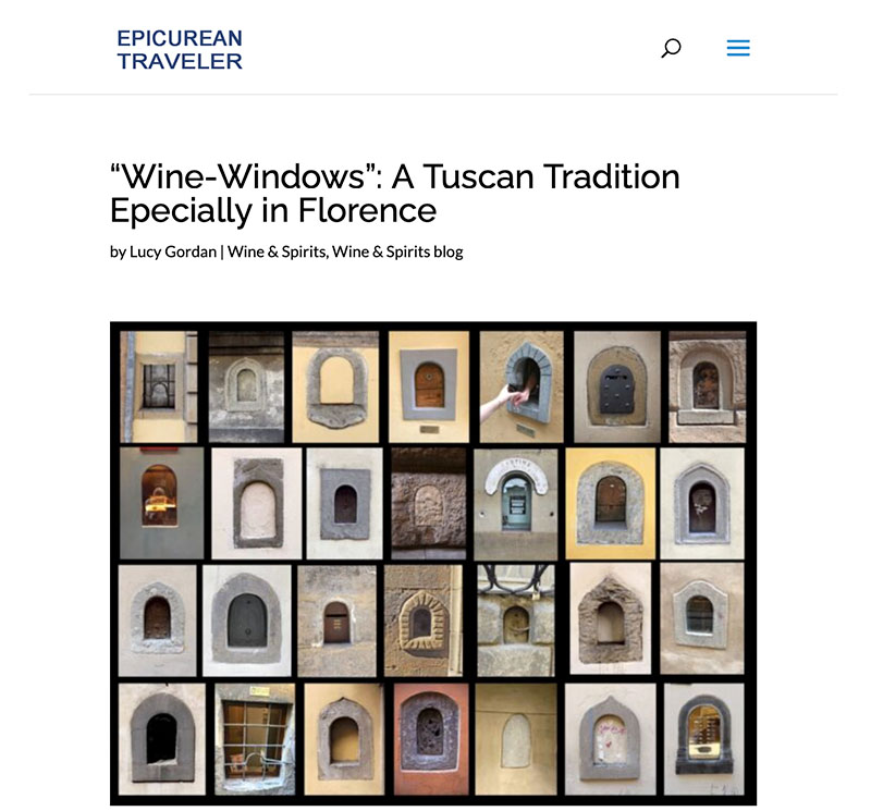 Wine-Windows: A Tuscan Tradition Epecially in Florence