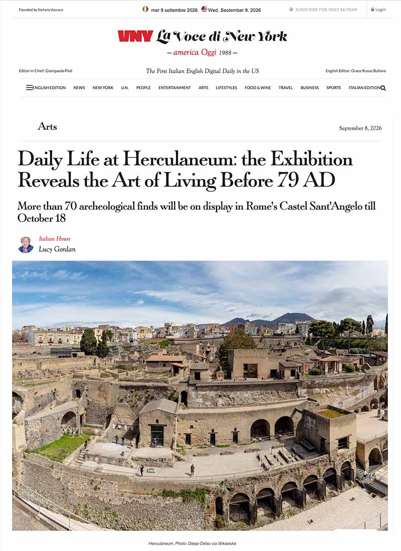 Daily Life at Herculaneum: the Exhibition Reveals the Art of Living Before 79 AD